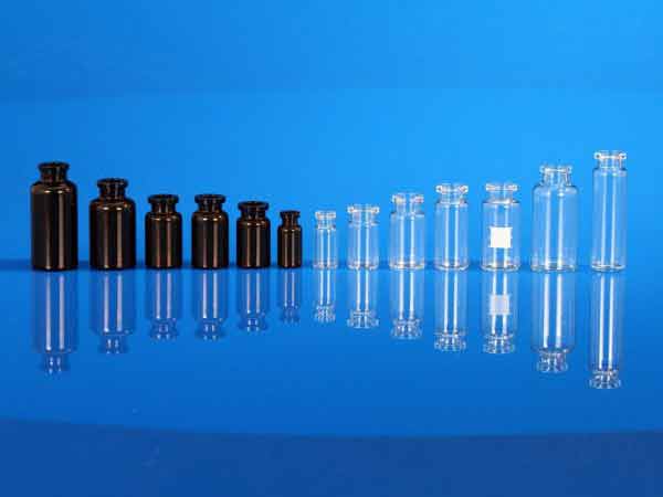 Flacons injectables pharmacie en verre étiré