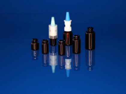 Flacons sprays pharmaceutiques en verre étiré bague à encliqueter Aero Pump