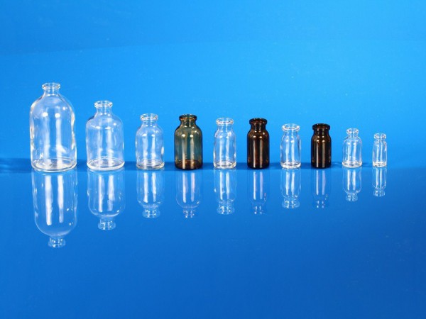 Flacons injectables pharmacie en verre moulé