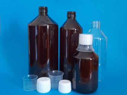 Flacons sirops VERAL en PET pharmacie gamme Master